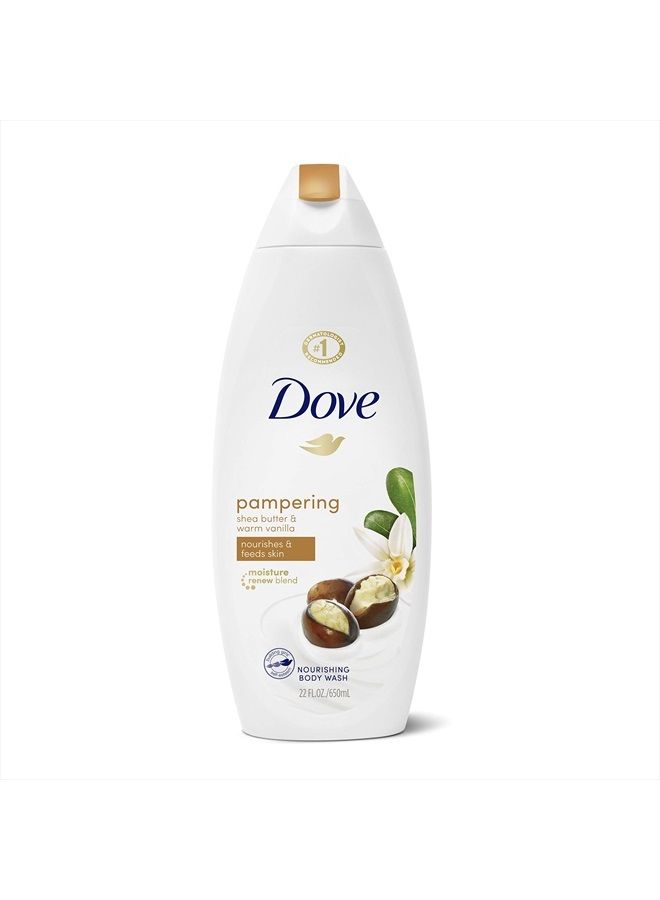 Purely Pampering Body Wash 100% Gentle Cleansers, Sulfate Free Shea Butter with Warm Vanilla Sulfate Free Moisturizing Bodywash 22 oz
