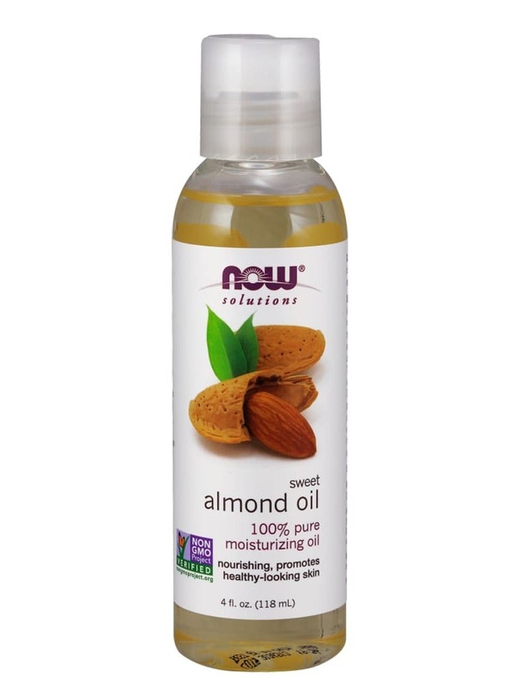 Now Almond Oil Sweet, Promotes Healthy-Looking Skin and body, 118 ML