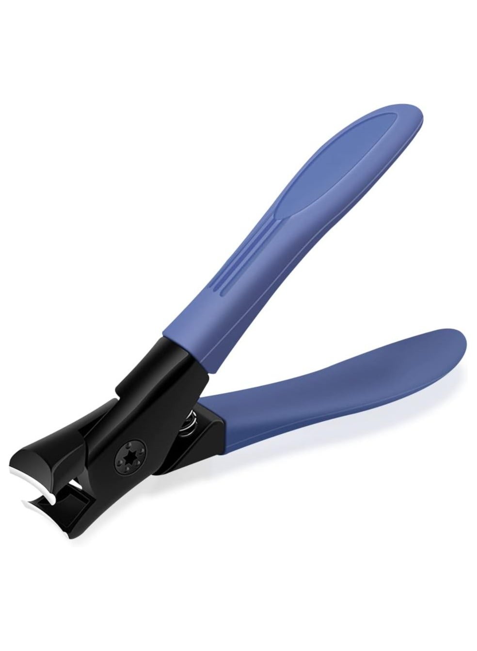 Nail Clippers, Heavy Duty Stainless Steel Toenail Clippers with Fingernail File Suitable for Thick Fingernails and Toenails, Professional Nail Trimming Tools (Blue)