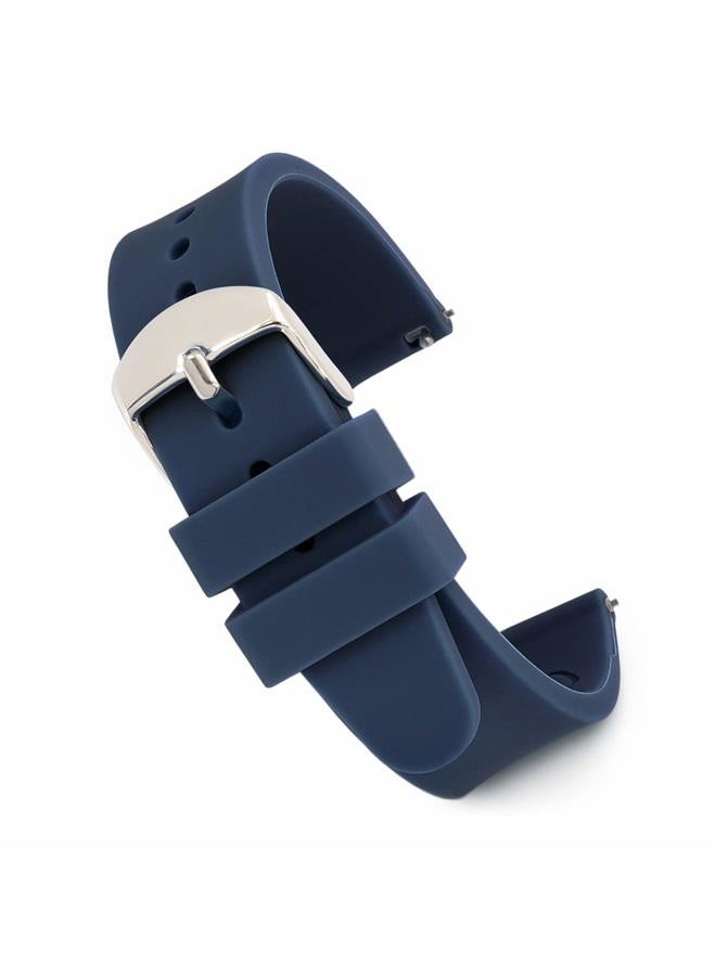 Replacement 14mm Scrub Silicone Watchband for Nurses, Doctors, Students in Navy