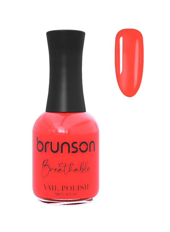 Breathable Nail Polish Halal nail polish Wudu friendly Quick-Dry Vegan long lasting but easy peel off   18ml BH096