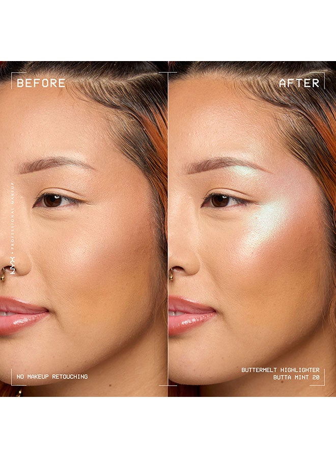 Buttermelt Highlighter Powder Highlighter 12 HR Wear Fade And Transfer Resistant Butta Mint - image 5