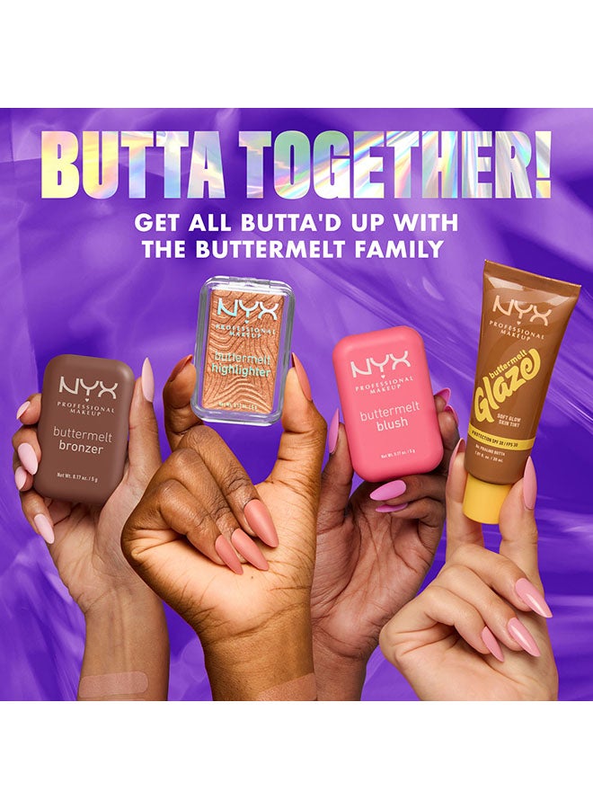 Buttermelt Highlighter Powder Highlighter 12 HR Wear Fade And Transfer Resistant Butta Mint - image 7