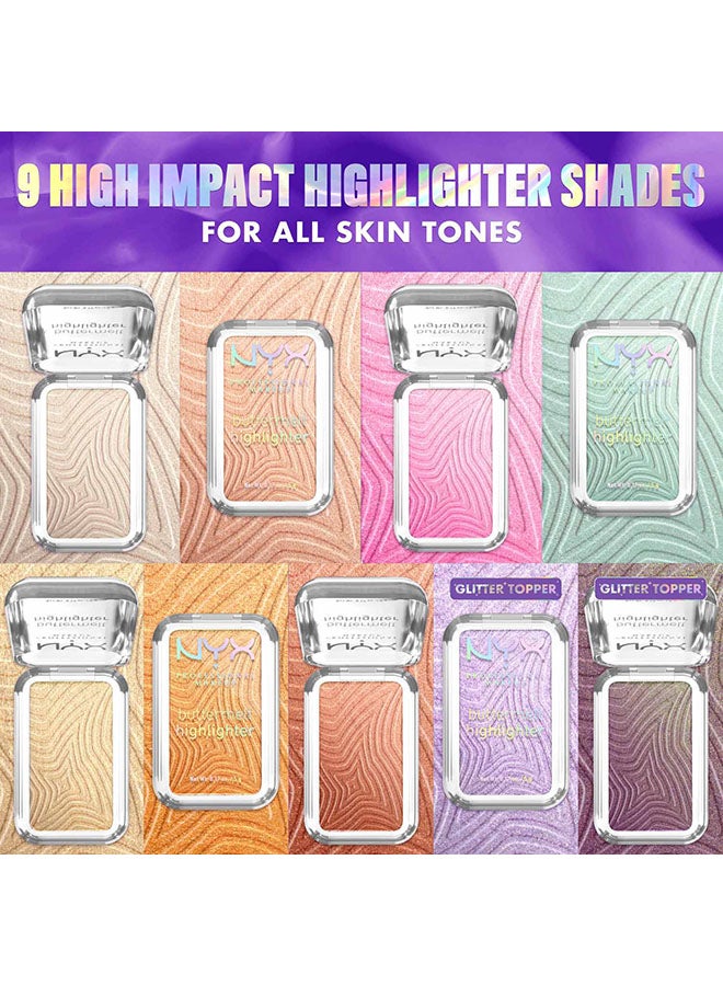 Buttermelt Highlighter Powder Highlighter 12 HR Wear Fade And Transfer Resistant Butta Mint - image 9
