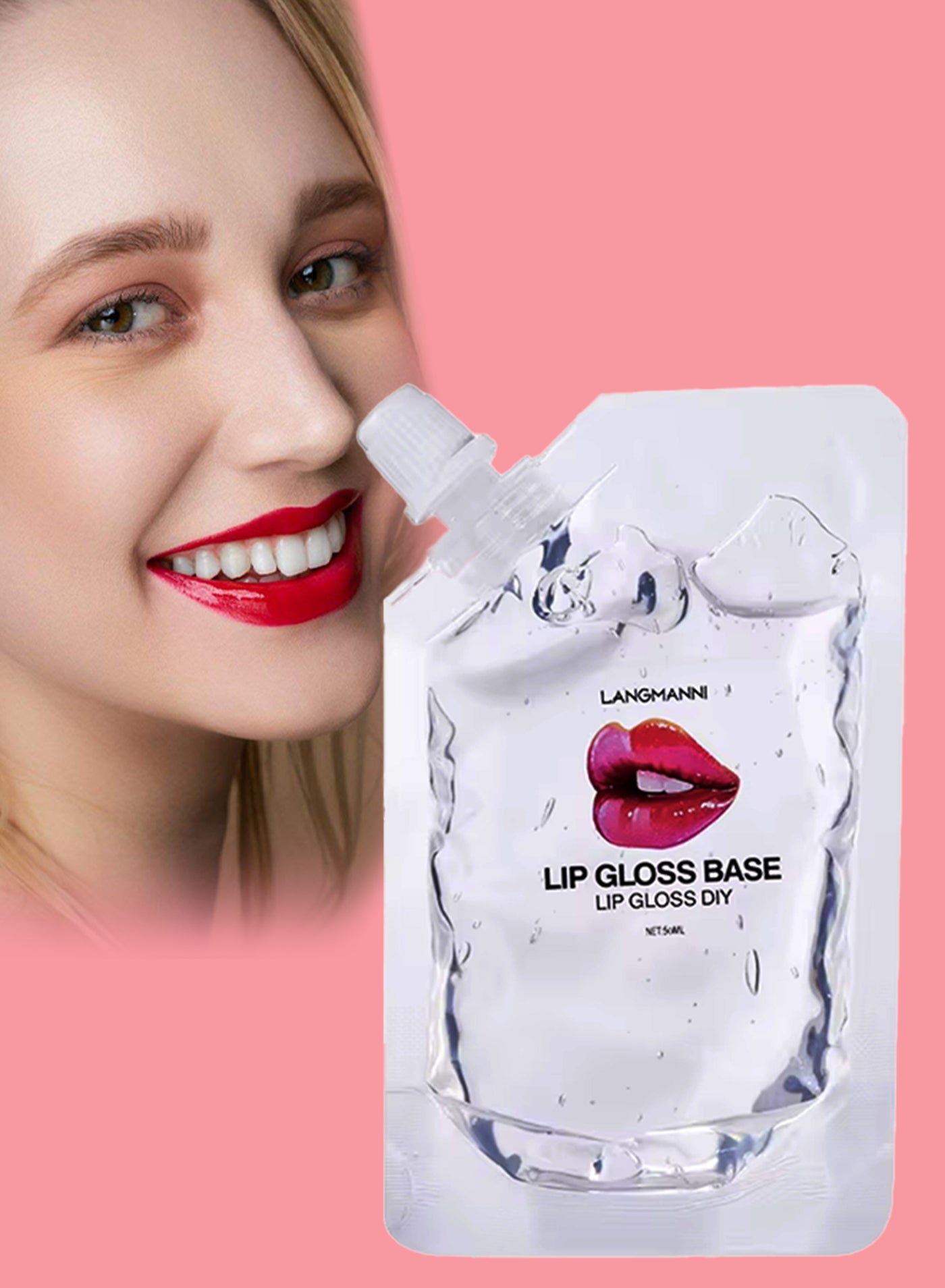 50ml Lip Gloss Base Moisturize Lip Gloss Base Oil Material Makeup Primers Non Stick Lipstick Primer for DIY Handmade Lip Balms Lip Gloss Transparent Lip Glaze Base Lip Oil