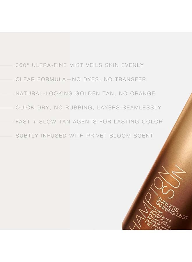 Sunless Tanning Mist 5 oz. | Self Tanning Spray Mist for Natural-Looking Streak-Free Bronze Glow | Quick-Dry Lightweight Sunless Tan Body Mist for Even Buildable Colour | Vegan Self Tanner Mist - image 5