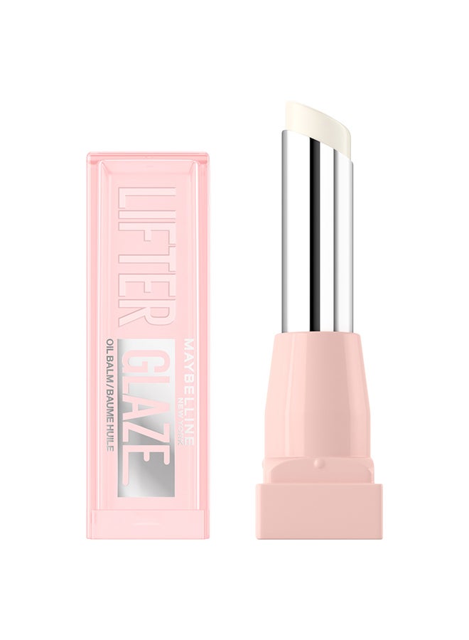 Maybelline New York Lifter Glaze Oil Balm, Hydrating Oil Balm With Hyaluronic Acid, Up to 24H Hydration, Clear Crave 001