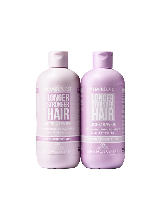 Wavy & Curly Hair Shampoo and Conditioner Set - Sulfate, SLS, Paraben Free, CGM Approved - Nourishing Amino Acids, Almond Extract & Cherry Oil - Curl Enhancing, Frizz Control & Moisturising
