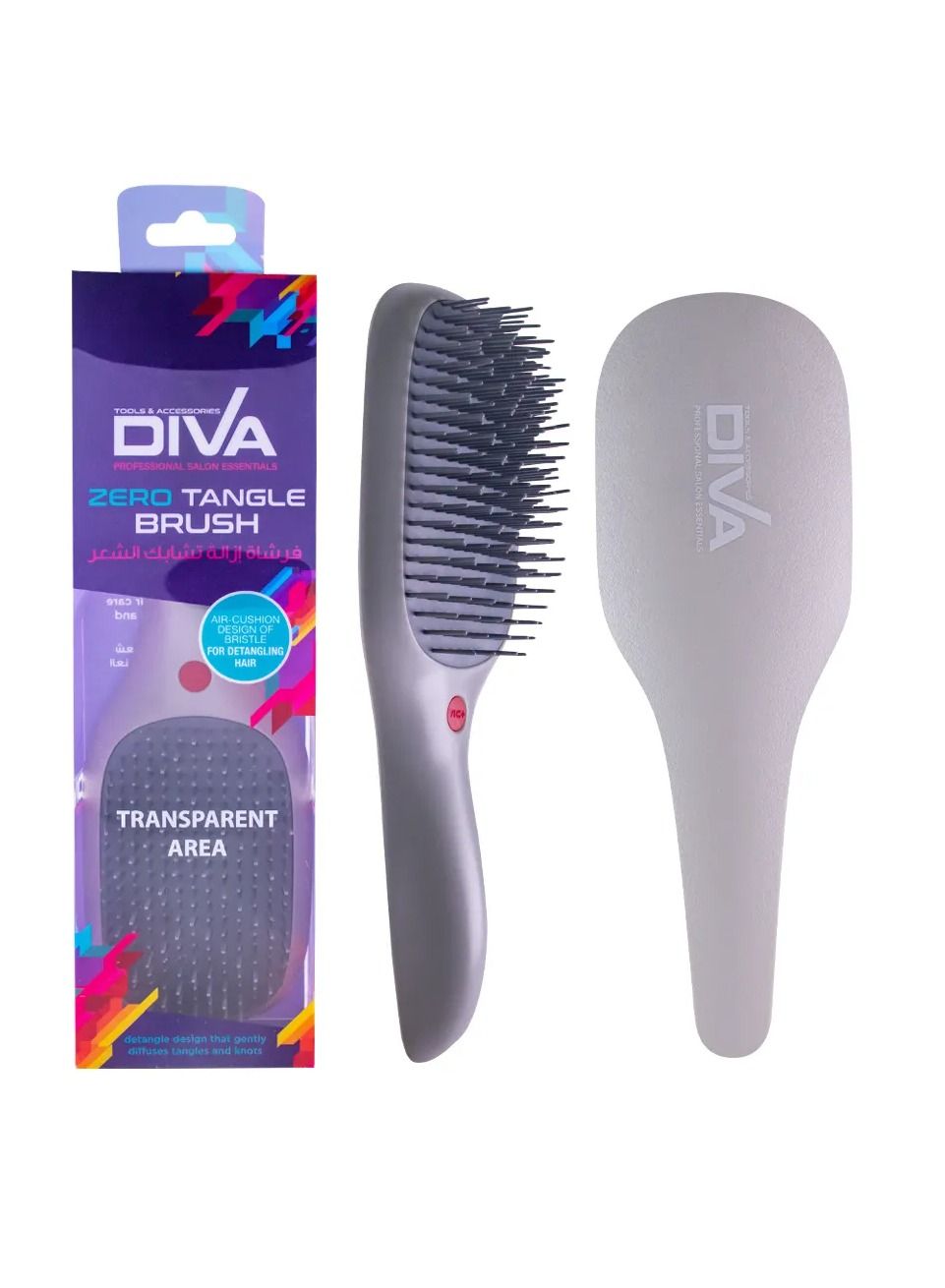 Diva Zero Tangle Brush White Sz-A16023