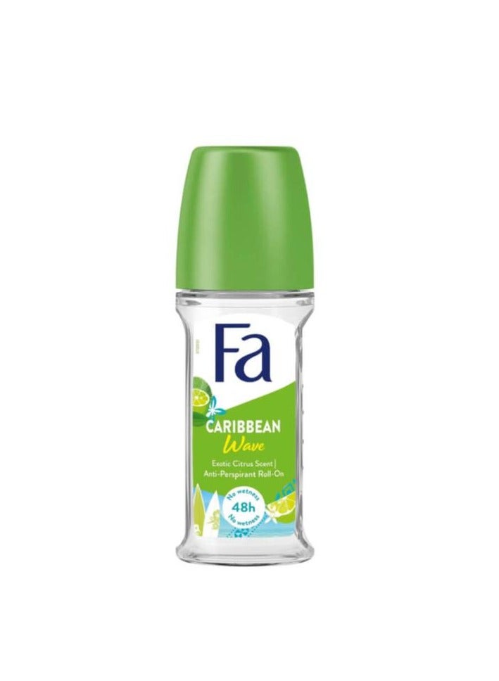 Caribbean Wave Deodorant Roll On 50ml