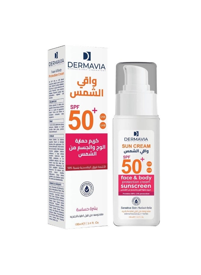 Face & Body Protection Sunscreen SPF50+ For Sensitive Skin 100ml