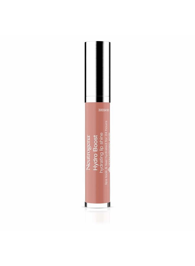 Hydro Boost Moisturizing Lip Gloss, Hydrating Non-Stick and Non-Drying Luminous Tinted Lip Shine with Hyaluronic Acid to Soften and Condition Lips, 20 Berry Brown, 0.10 oz