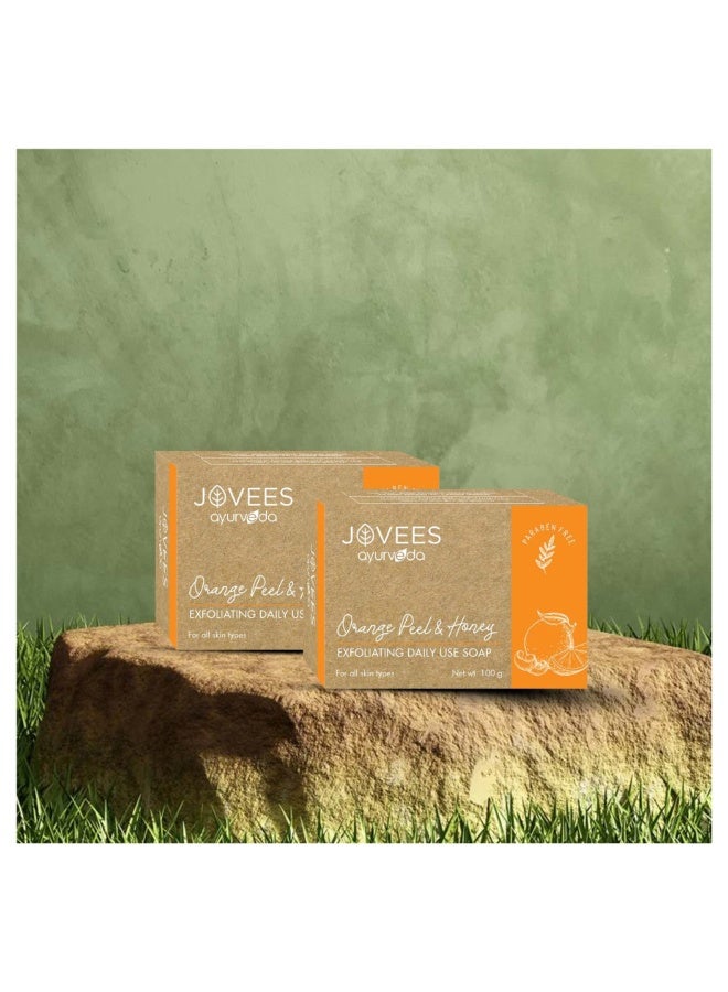 Orange Peel And Honey Exfoliating Daily Use Soap 100G | Gentle Exfoliating Soap, Removes Dead Skin, Brightening Cleanser For Fresh And Radiant Skin - image 2