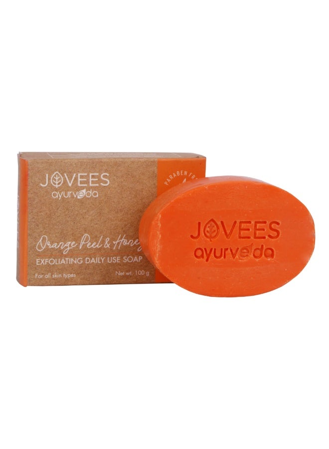 Orange Peel And Honey Exfoliating Daily Use Soap 100G | Gentle Exfoliating Soap, Removes Dead Skin, Brightening Cleanser For Fresh And Radiant Skin - image 3