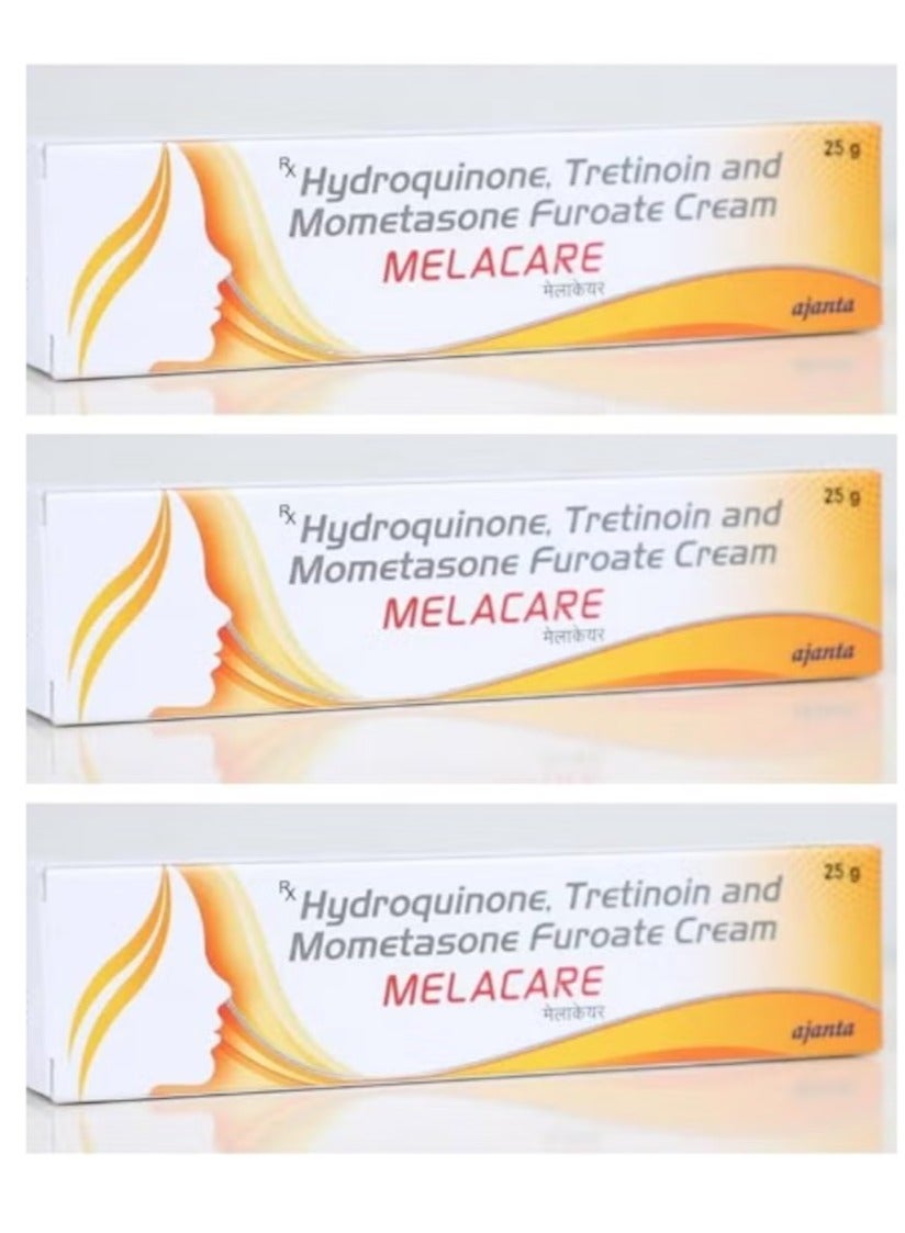 Melacare Cream For Face Melasma hyperp igmentation Dark spots Skin Wrinkles 25g 3 pcs