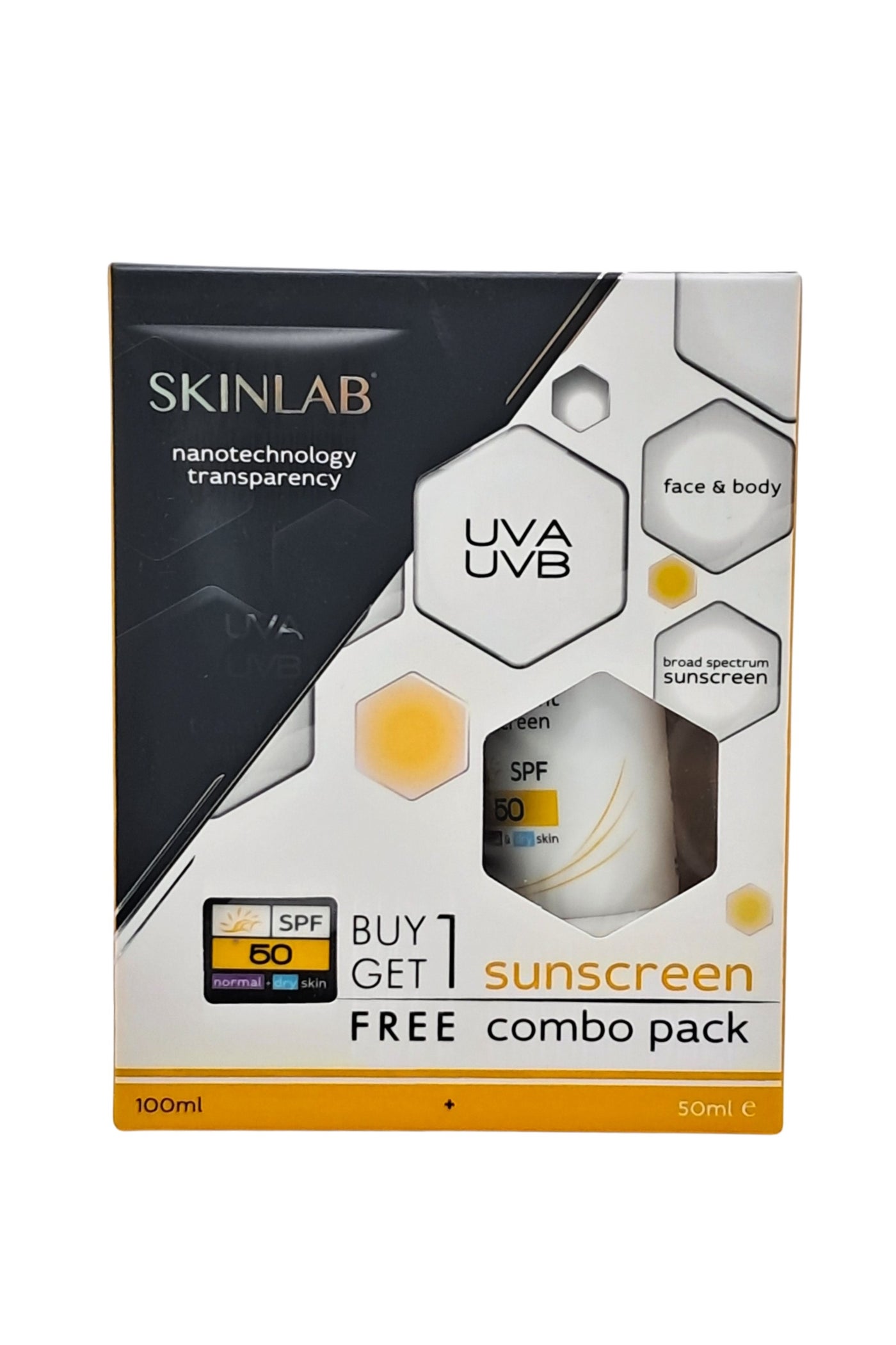 Skinlab Spf 50 Sunscreen 100Ml+50Ml (Combo Pack)