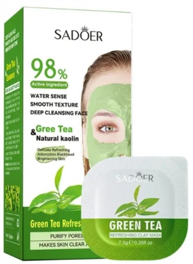 Green Tea Refreshing Clay Mask 7.5g*8Pcs