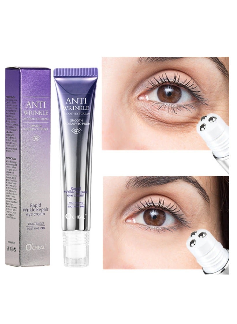Haydrating Message Eye Cream ,Retinol Message Smooth Cream,Anti Aging, Reduces Wrinkles Dark Circles and Puffy Eyes Bags, Brightening & Moisturizing Eye Repair Cream for all Skin Types