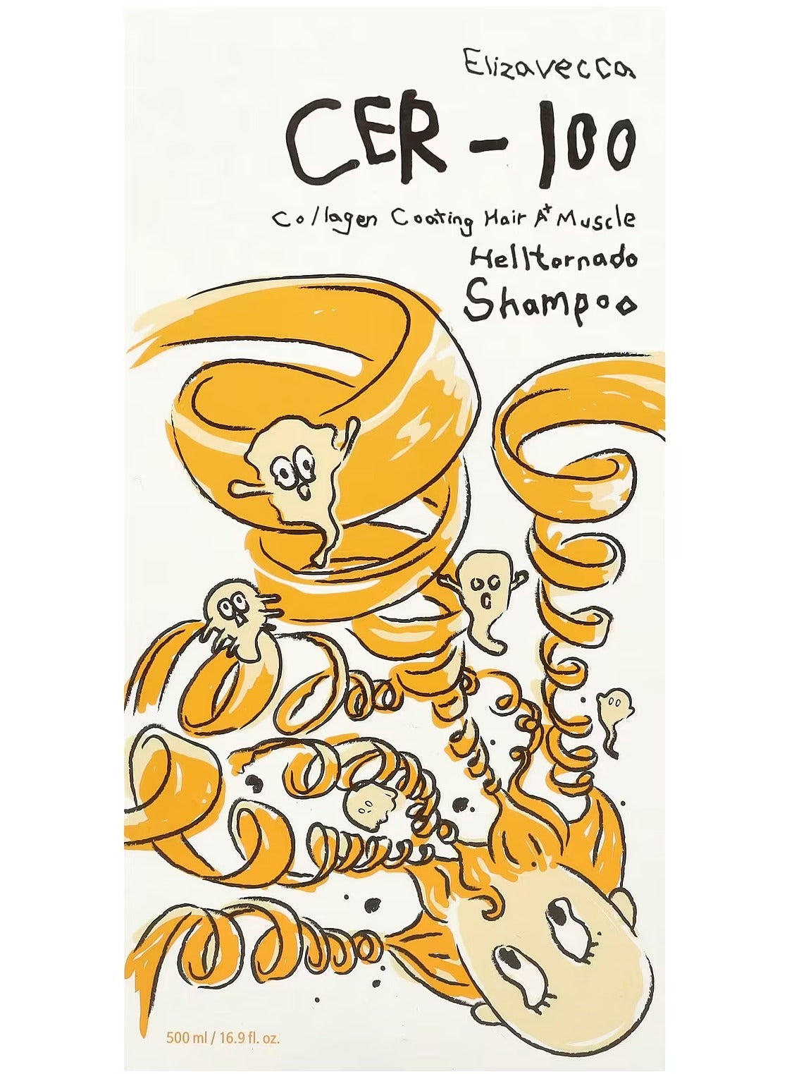 Cer-100, Collagen Coating Hair A+ Muscle Helltornado Shampoo, 500 ml