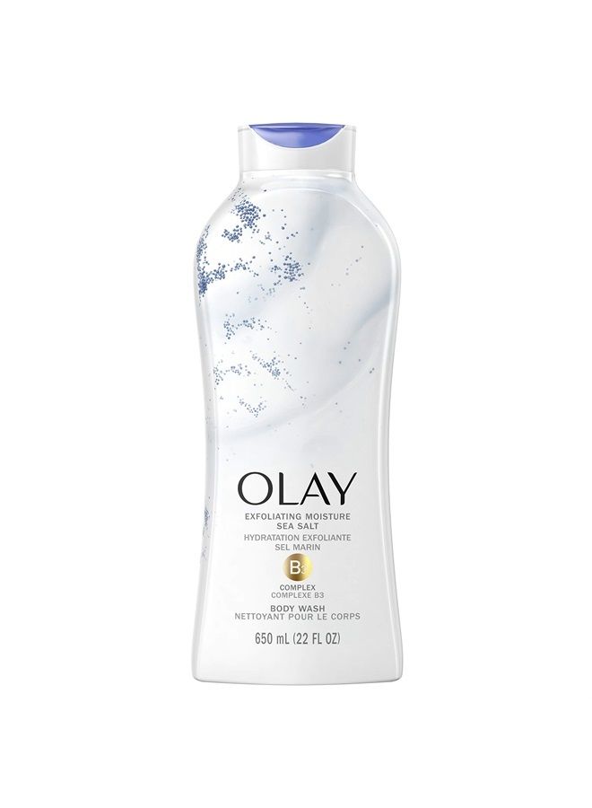Daily Exfoliating with Sea Salts Body Wash, 22 Fl Oz (Pack of 1)