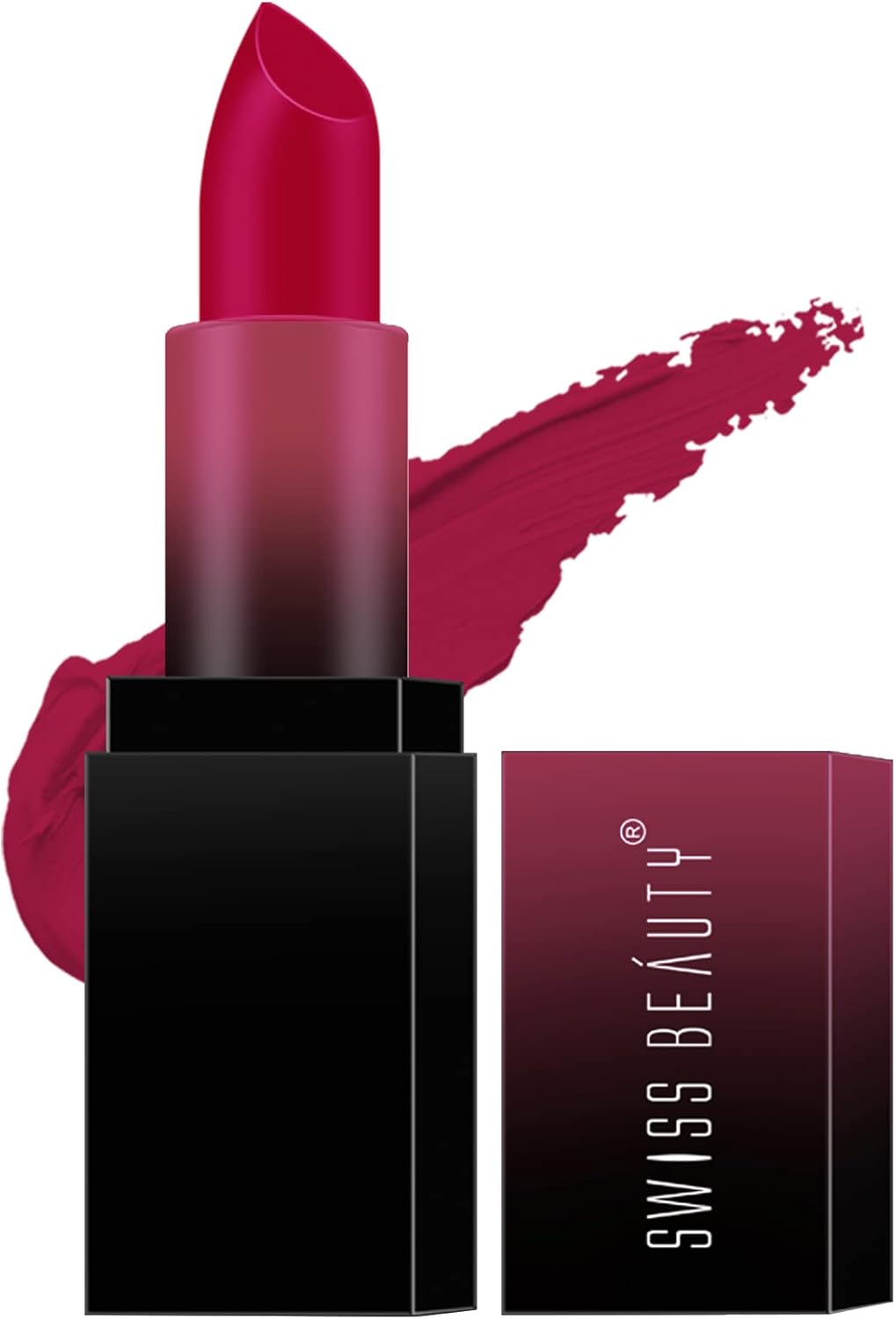Swiss Beauty HD Matte Lipstick | Intense Pigment | Creamy Matte Finish | 8-Hour Stay | 12-Hour Moisturisation | Effortless Glide | Fresh Red Shade-17 3.5g