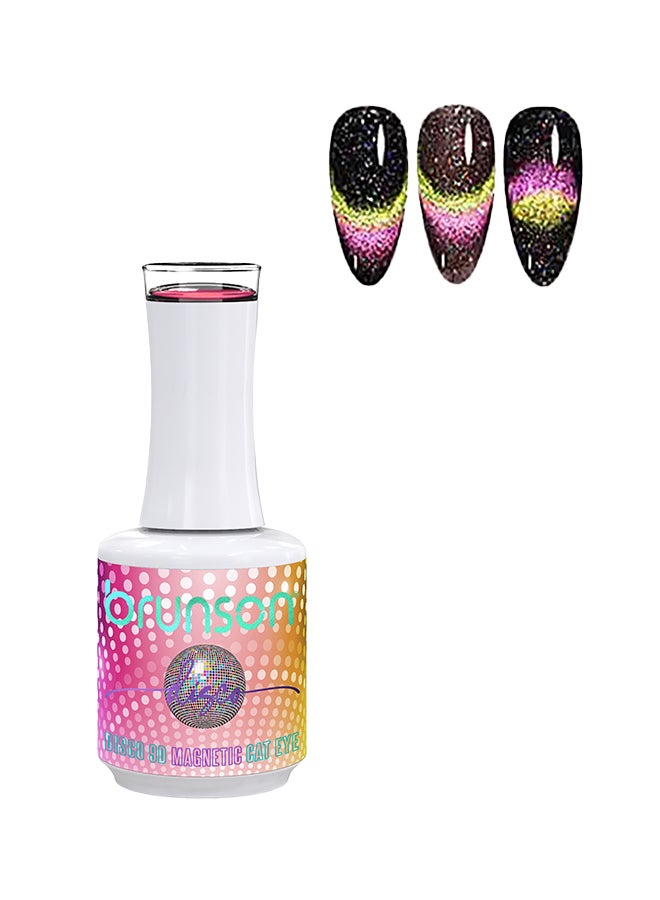 Disco 9D Cat Eye Gel Nail Polish Chameleon Magnetic Gel Polish Soak Off UV LED Cateye Gel Polish Manicure Nail Art Gift  B9DD15