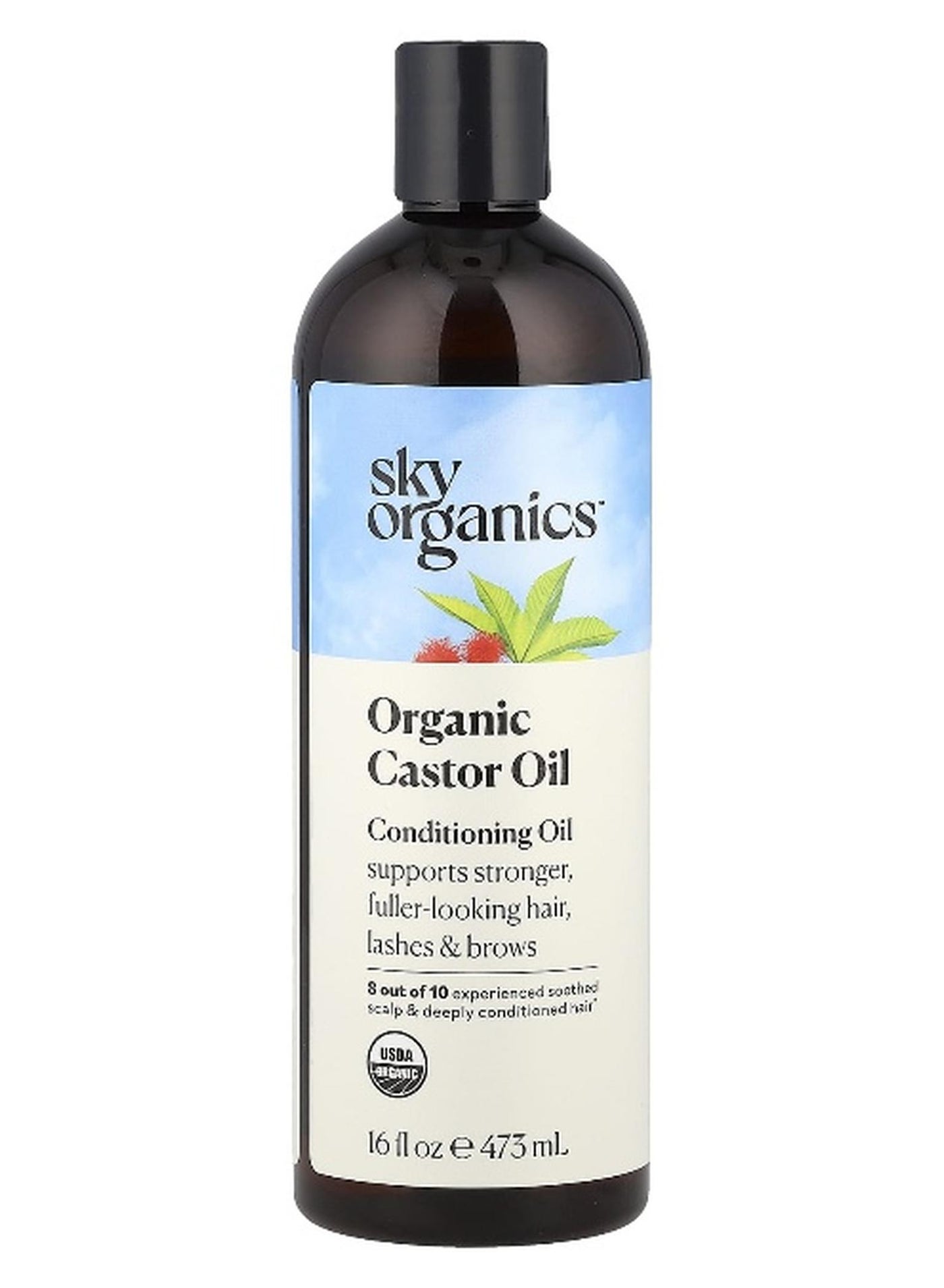 Sky Organics, Organic Castor Oil, Conditioning Oil, 16 fl oz (473 ml)