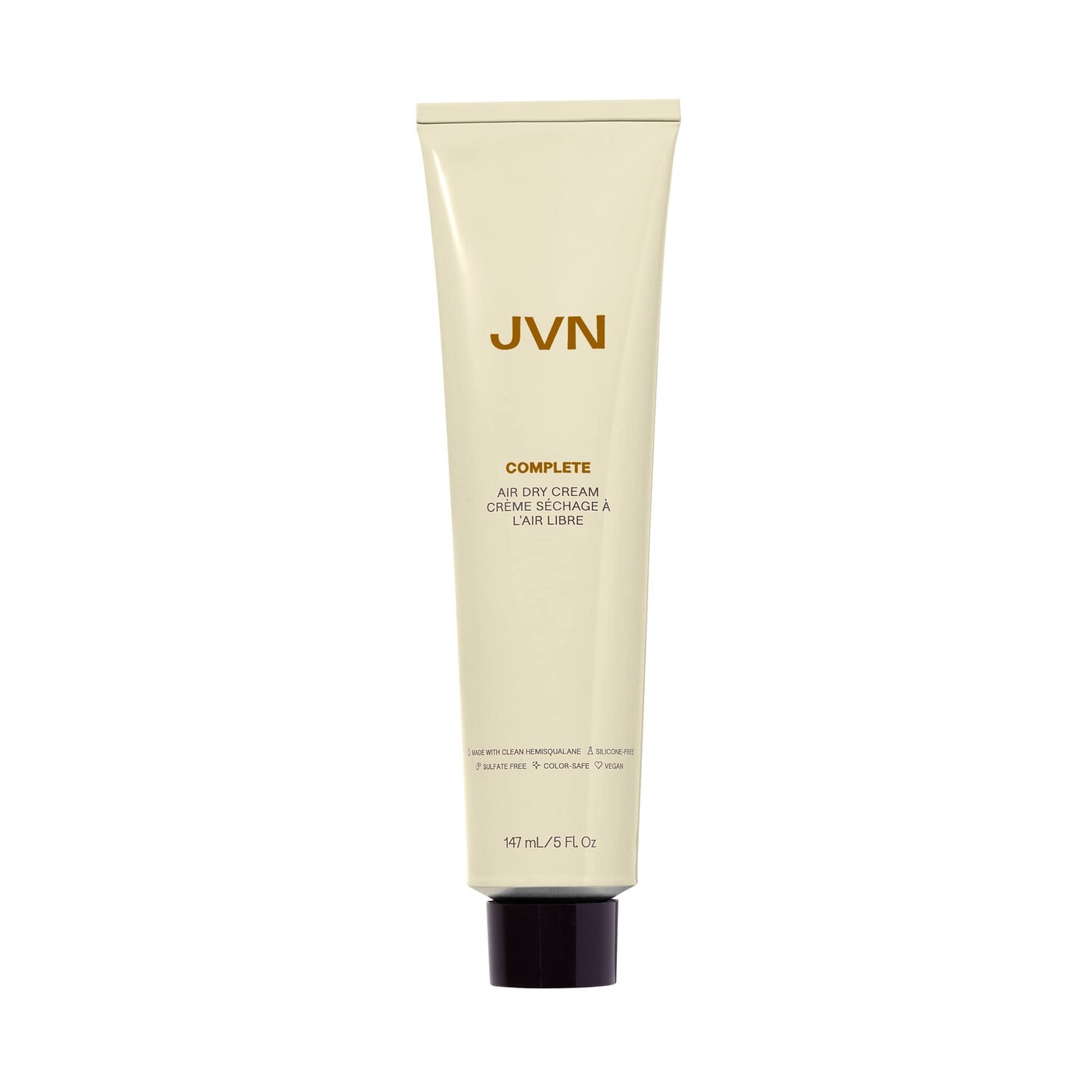 JVN No Heat Complete Air Dry Cream, 5 Fl Oz, Hair Smoothing Cream Enhances Your Natural Texture, Curl Cream and Wavy Hair Products, Silicone Free