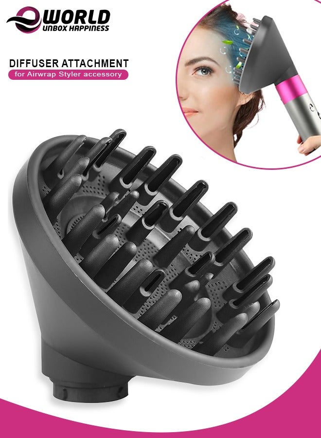 Portable Hair Styler Diffuser Attachment, Compatible with HS01, HS03 & HS05, Lightweight and Compact Design for Effortless Hair Drying and Styling