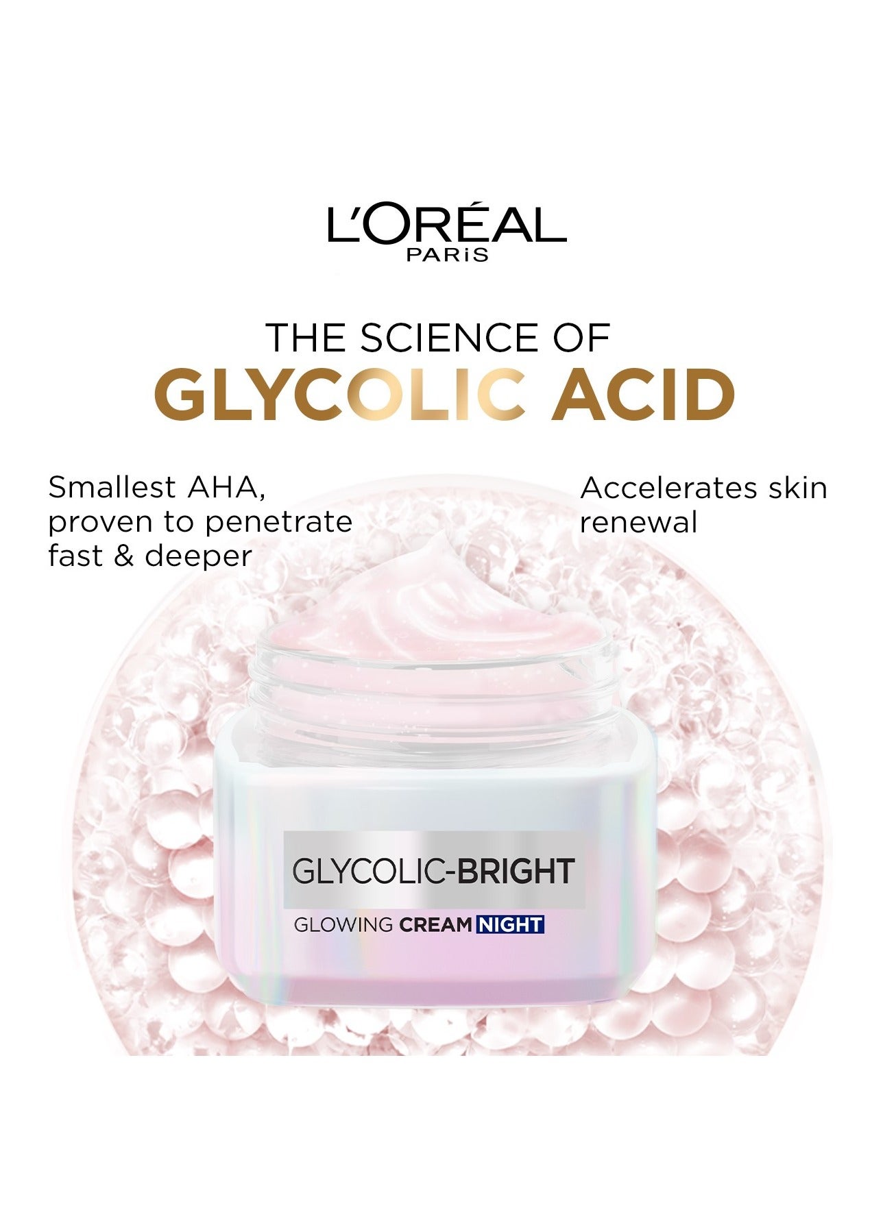 Glycolic Bright Glowing Night Cream - Glycolic + Niacinamide - image 3