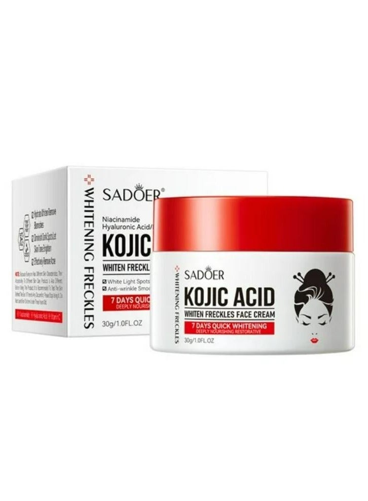 Kojic Acid Whiten Freckles Face Cream 30 g