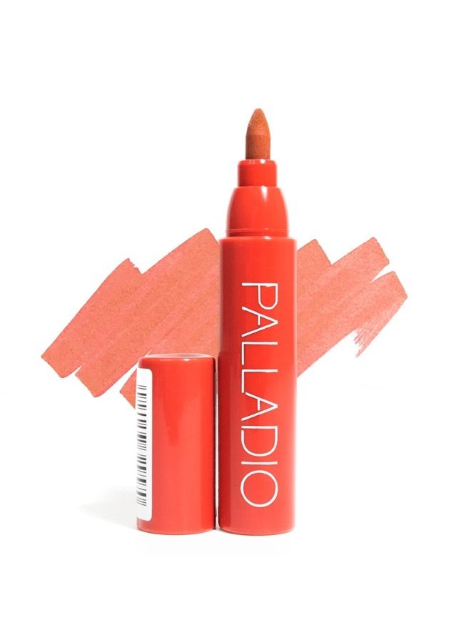 Lip Stain, Hydrating and Waterproof Formula, Matte Color Look, Longlasting All Day Wear Lip Color, Smudge Proof Natural Finish, Precise Chisel Tip Marker, Rose
