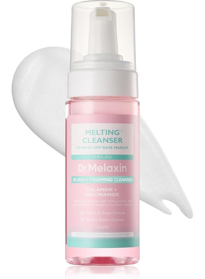 Dr.Melaxin Melting Cleanser - Hypoallergenic Makeup remover with Quick Bubble, Deep Pore Cleansing for all skin type, 150ml