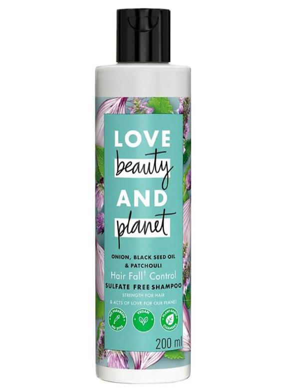 Hairfall Control Shampoo With Onion, Blackseed Oil And Patchouli, Sulphate And Paraben Free, 200 Ml