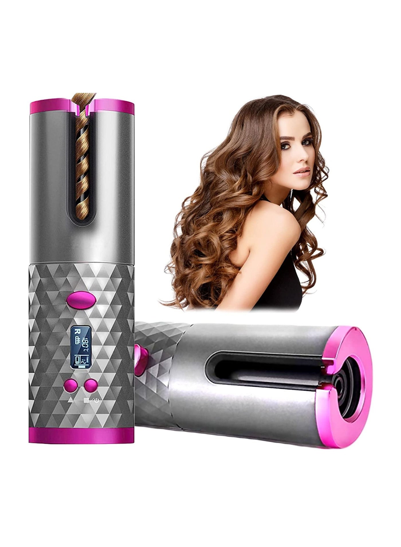 New Wireless hair curler automatic curly hair machine professional cordless portable USB auto curling iron