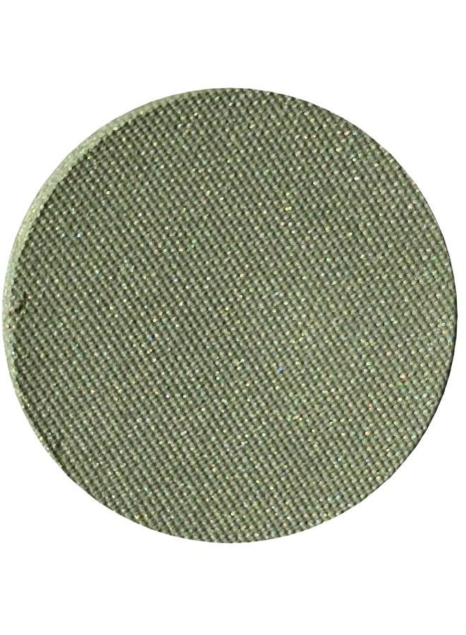 Pressed Powder Eye Shadow Single Refill, Conspiracy, Rich Forest Green, Long-Wearing, Creaseproof Mineral Color With Botanicals, 1.2g