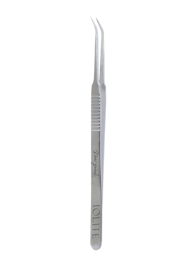 Durable Anti Static Eyelash Picking Tool Tweezers For Eyelash Grafting High Density Curved For Home Makeup Artist Straight Curved
