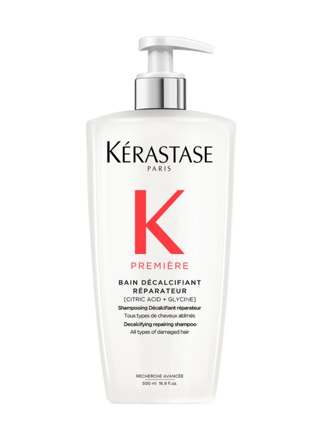 Première Shampoo Decalcifying & Repairing Refillable Bottle for Damaged Hair with Pure Citric Acid and Glycine 500ml