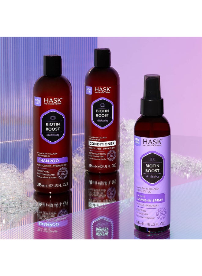 Biotin Boost Thickening Shampoo for Fine, Flat Hair - Volumizes, Strengthens & Fortifies with Collagen & Coffee (1 L) - image 7