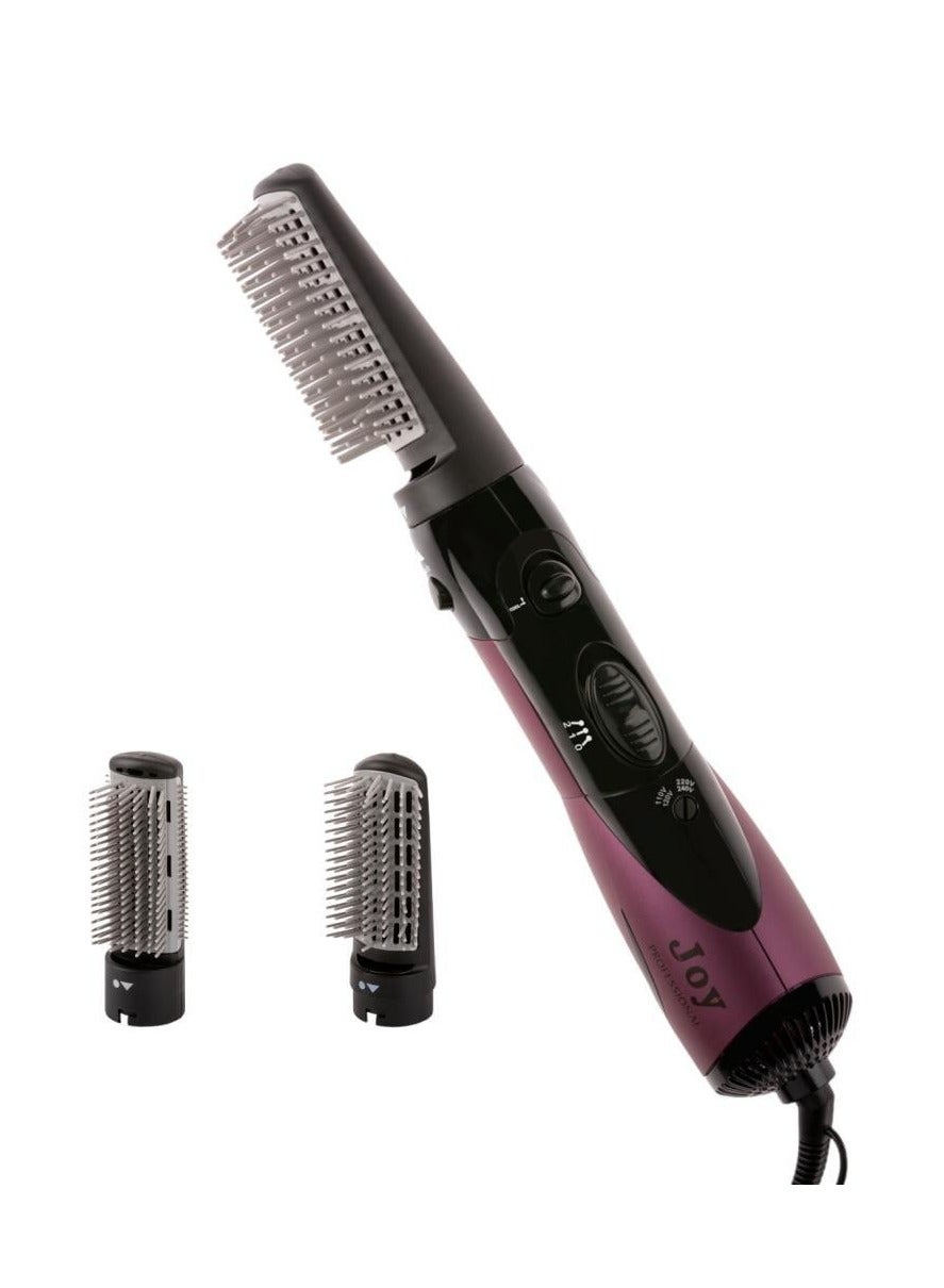 Hair Dryer Brush Styler Salon Styling Tools Negative Ion Straightener & Curly Hair Comb Ceramic Detachable Blow Dryer Brush