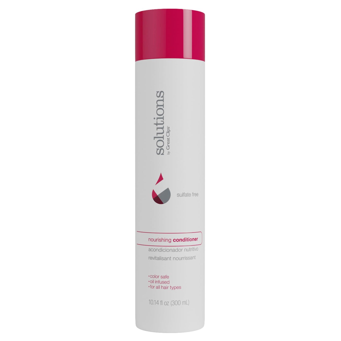 GREAT CLIPS Solutions Nourishing Conditioner 10 fl oz | Argan Oil | Sulfate and Paraben Free | Hydrates and Repairs Hair | Safe for Colored-Treated Hair