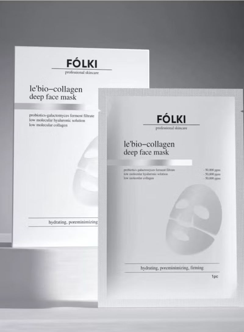 4 Pack Collagen Face Mask – Anti-Aging, Firming & Moisturizing Bio-Collagen Mask for Radiant, Youthful Skin – Reduces Fine Lines & Wrinkles, Instant Glow
