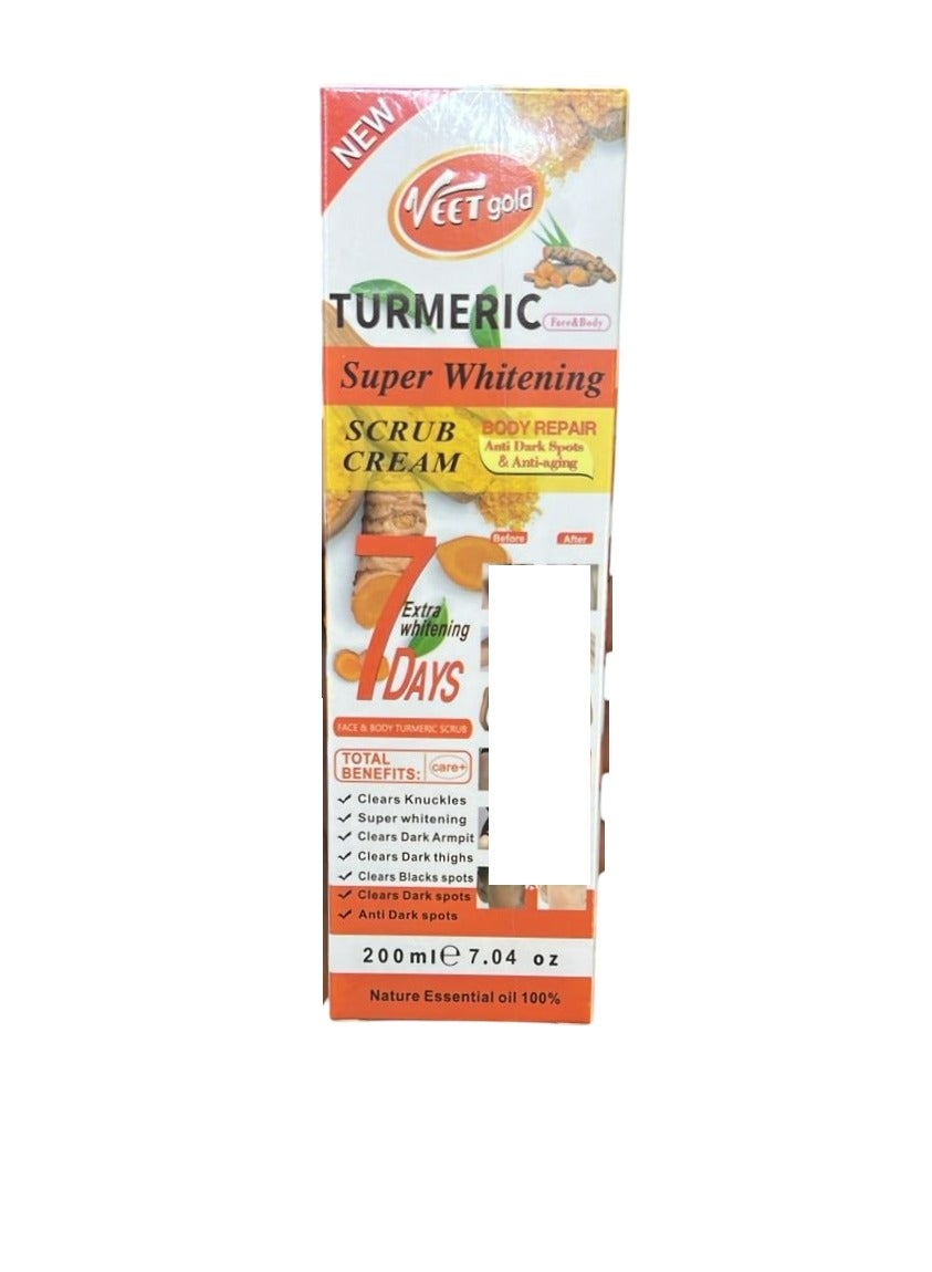Turmeric Super Whitening Scrub Cream 200 ML
