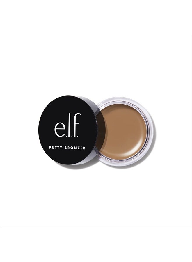 Putty Bronzer, Creamy & Highly Pigmented Formula, Creates a Long-Lasting Bronzed Glow, Infused with Argan Oil & Vitamin E, Tan Lines, 0.35 Oz