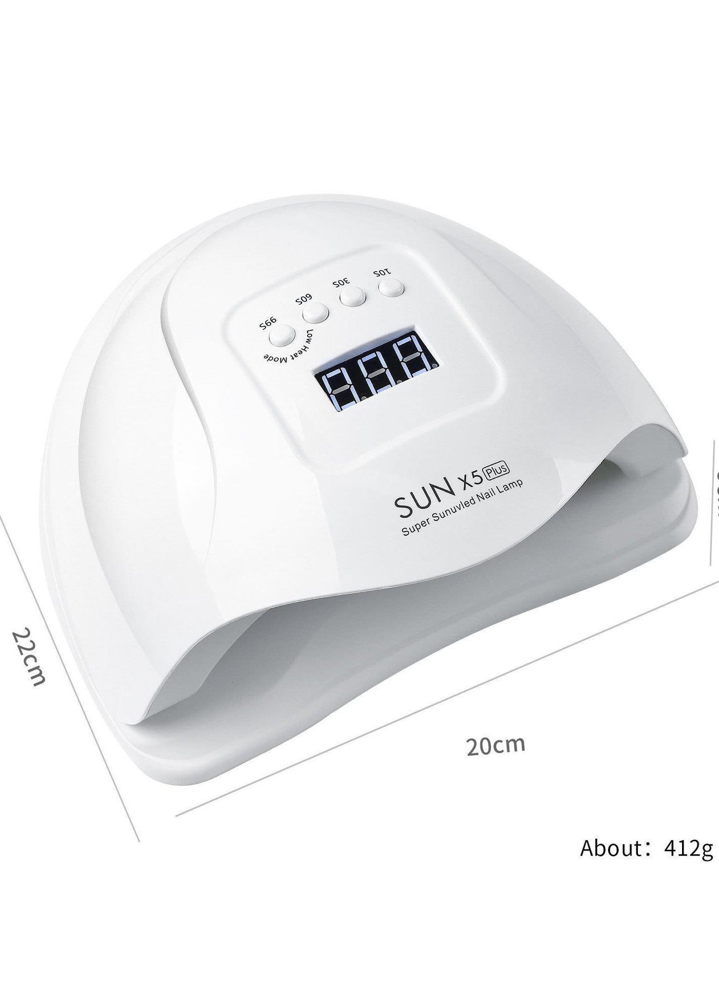 SunX5 Plus nail light therapy machine 120 power quick-drying nail polish glue baking lamp induction over-resistant high pressure nail lamp
