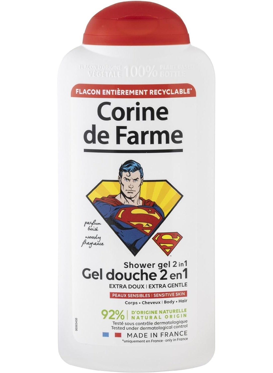 Superman 2 In 1 Children'S Shower Gel Extra Soft Clean Beauty Formulation 300 ML