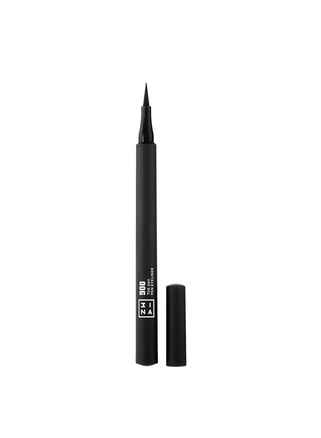 MAKEUP - Vegan - Cruelty Free - The 24h Pen Eyeliner 900 - Black - 24H Longwearing Formula - Intense Black Highly Pigmented Color - Ultra Precise Fine Tip