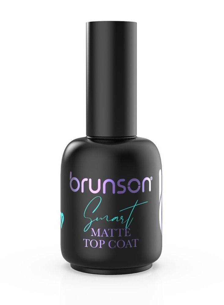 Gel Nail Polish Smart Nail Top Gel Polish 15ml Matte Top Coat for Nails Long Lasting Gel Polish Top Coat Gel for Chip Free Shine Strengthens Weak Brittle Healthy Nails Soak Off UV Gel Polish