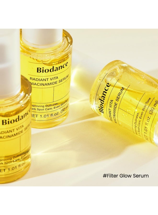 BIODANCE Radiant Vita Niacinamide Serum, for Even Tone Dark Spot Care with Vitamin C, Hydrating for Sensitive Skin, Filter Glow Serum, Korean Skincare, Stocking Stuffers | 1.01 floz x 1 ea - image 2