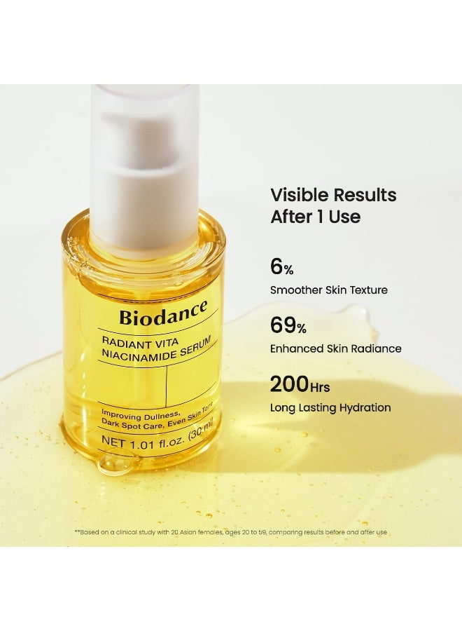 BIODANCE Radiant Vita Niacinamide Serum, for Even Tone Dark Spot Care with Vitamin C, Hydrating for Sensitive Skin, Filter Glow Serum, Korean Skincare, Stocking Stuffers | 1.01 floz x 1 ea - image 8